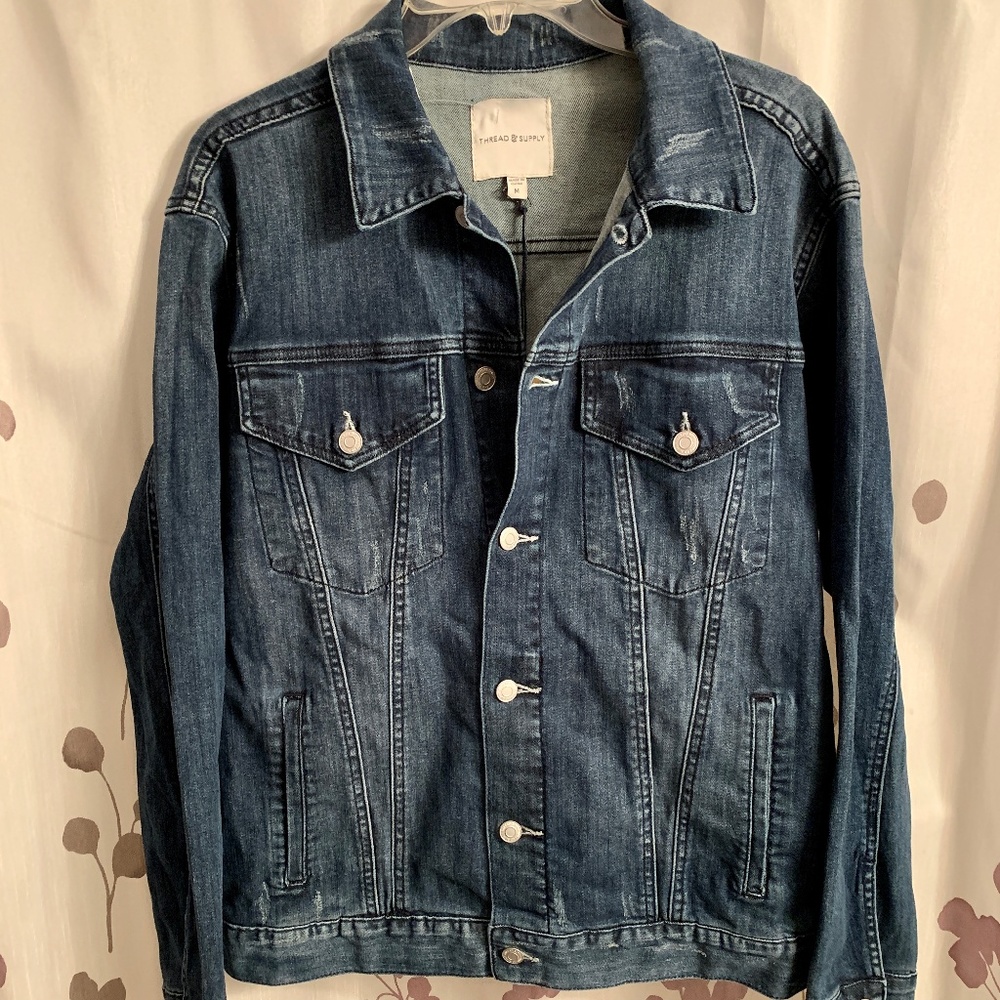 Thread & Supply Denim Jacket Medium Wash - sz M